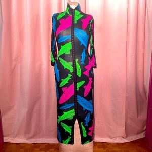 RARE Betsey Johnson neon fish dress!!!